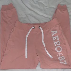 pink aeropostale comfy sweatpants. good condition!